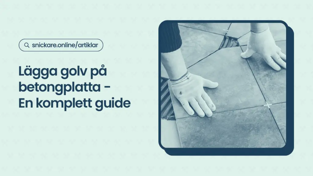 Lagga golv pa betongplatta