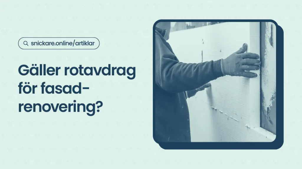 Galler rotavdrag for fasadrenovering