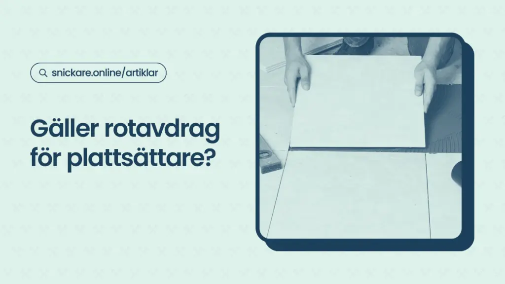 Galler rotavdrag for plattsattare