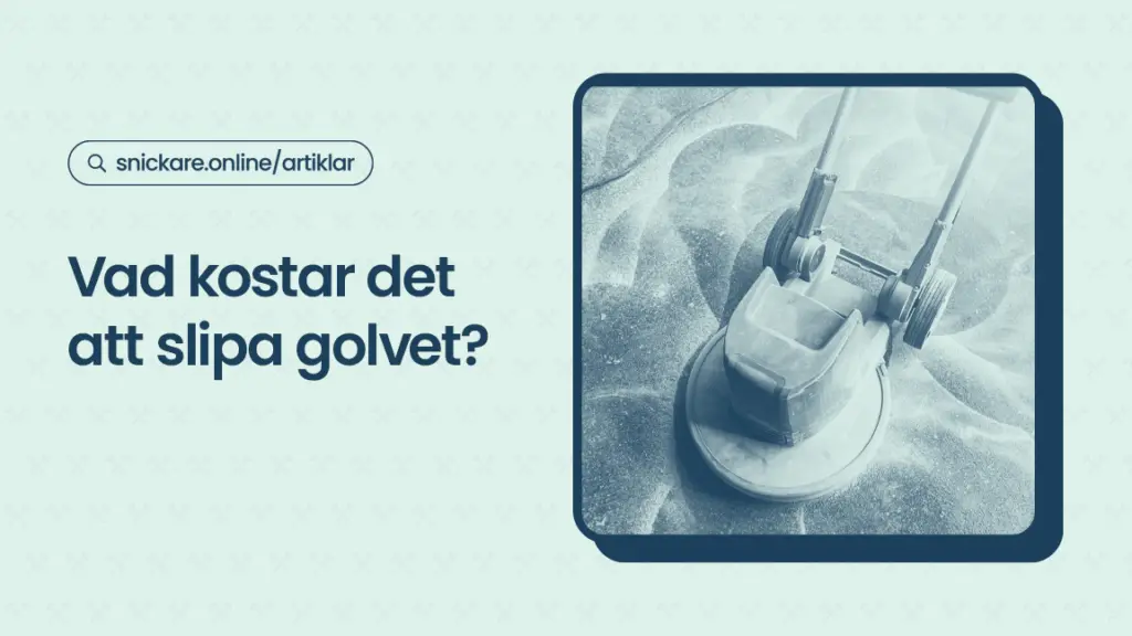 Vad kostar det att slipa golvet