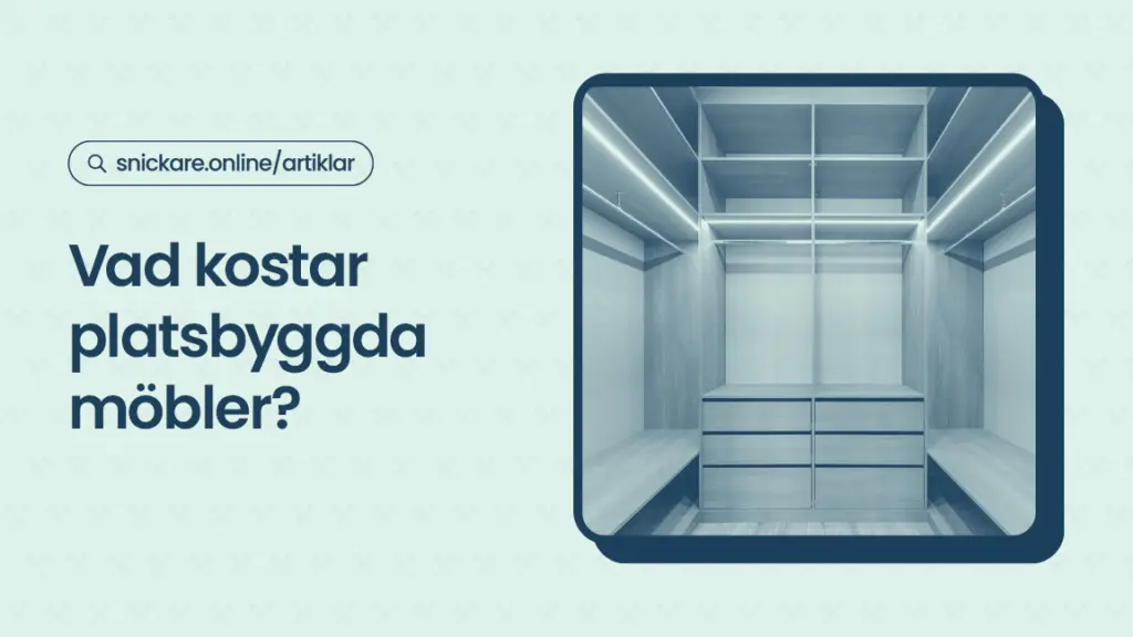 Vad kostar platsbyggda mobler