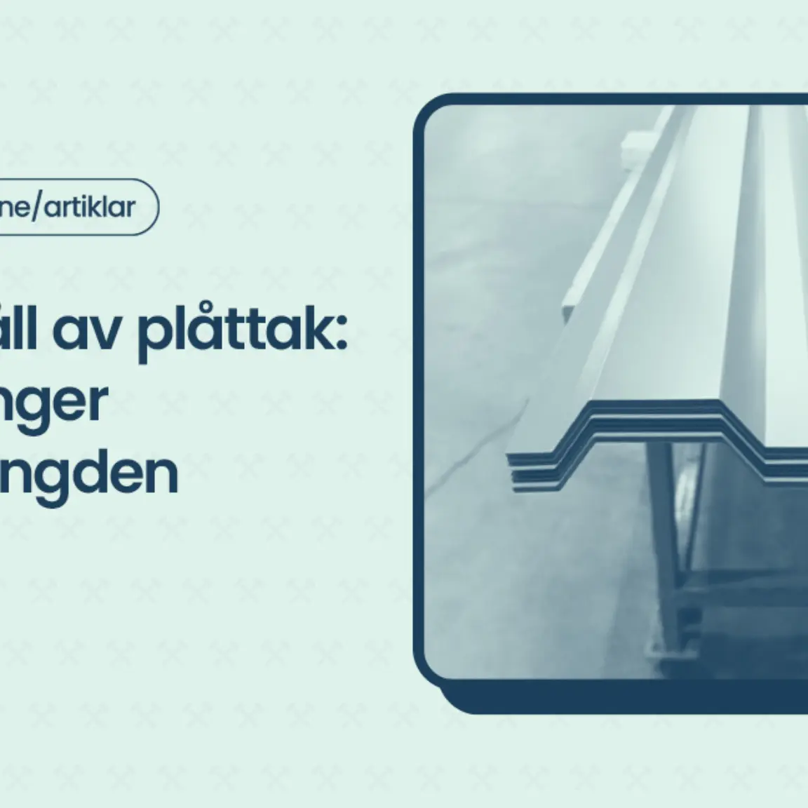 Underhall av plattak