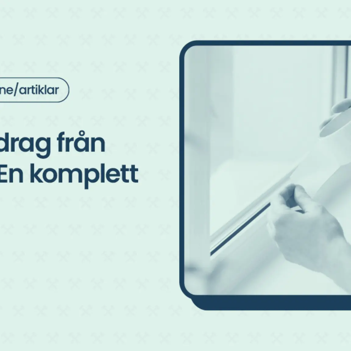 Stoppa drag fran fonster