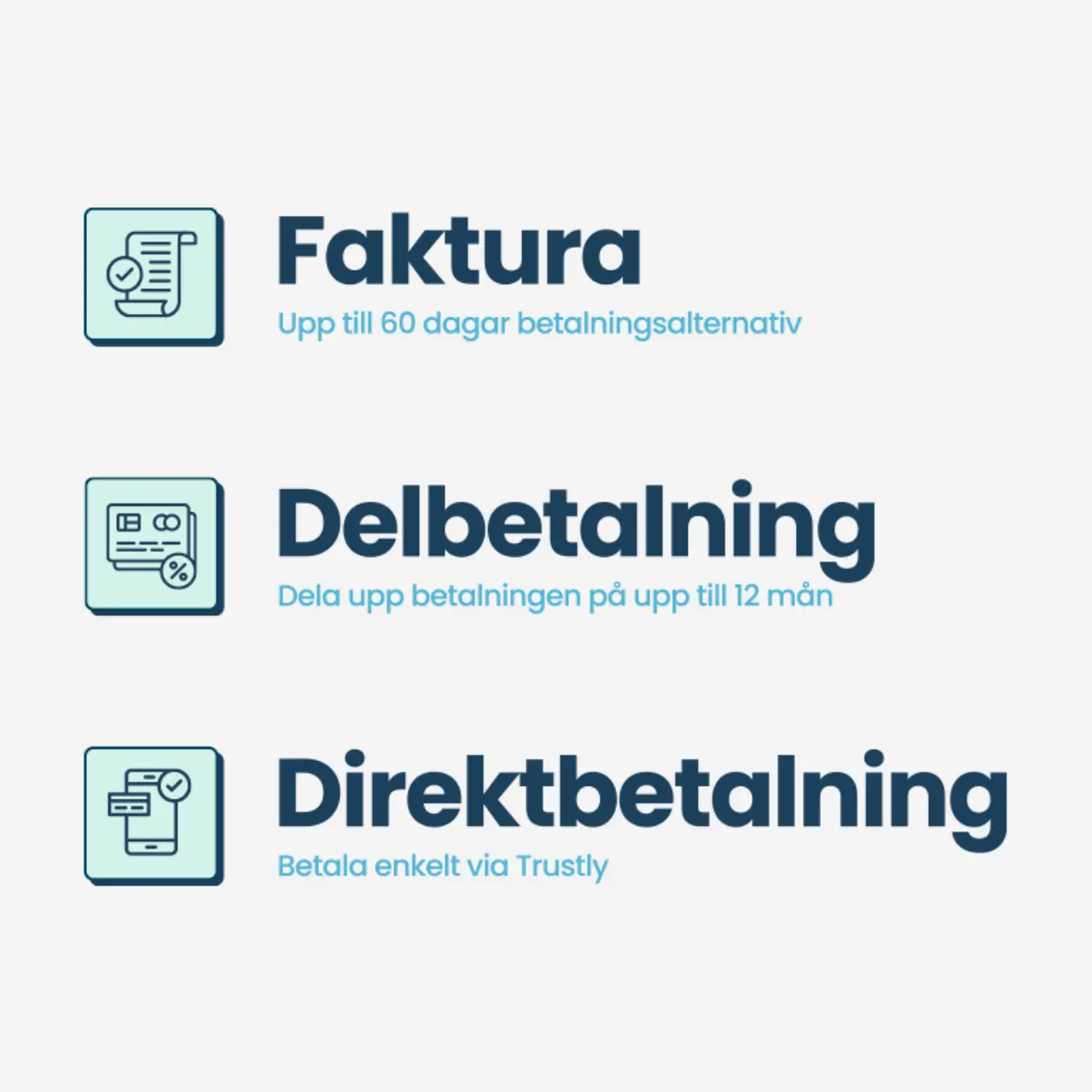 Betalningsalternativ test