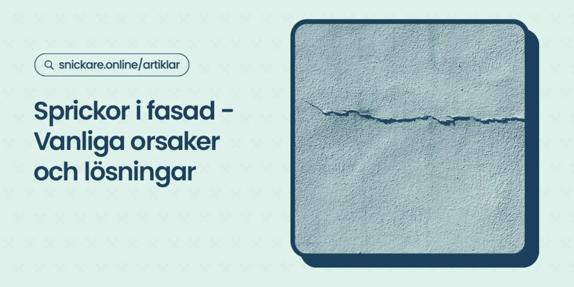Sprickor i fasad