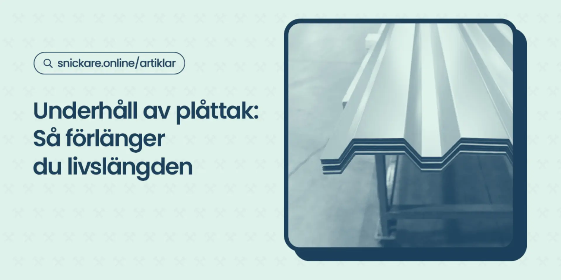 Underhall av plattak