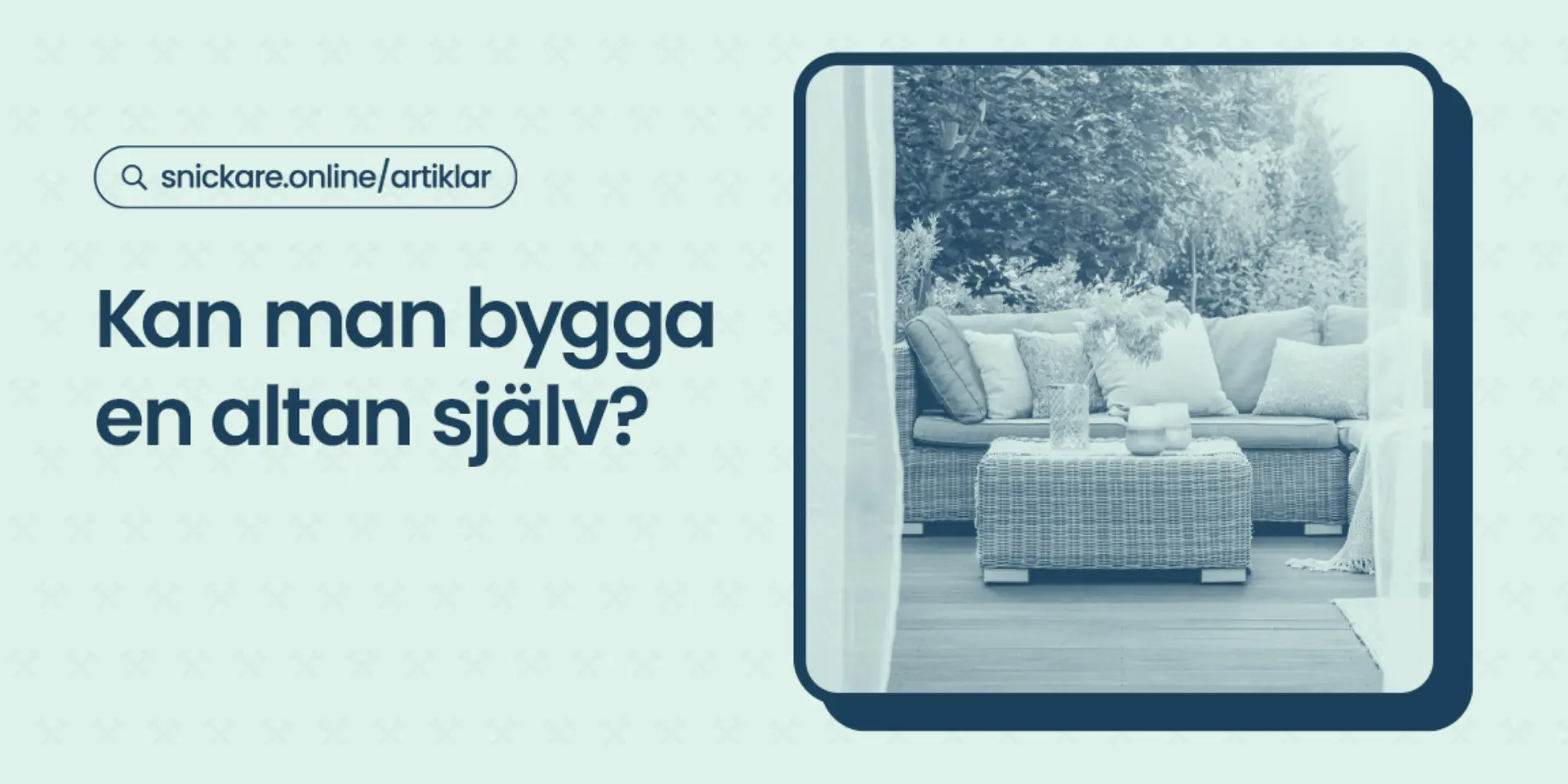 Kan man bygga en altan sjalv
